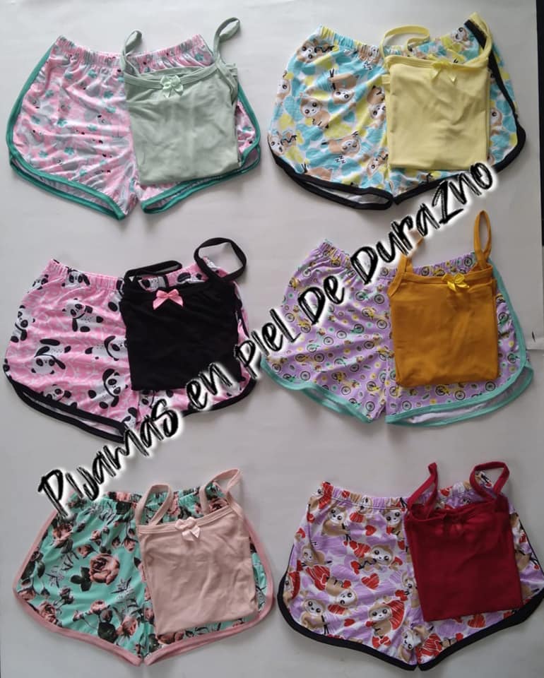 Pijamas tela durazno