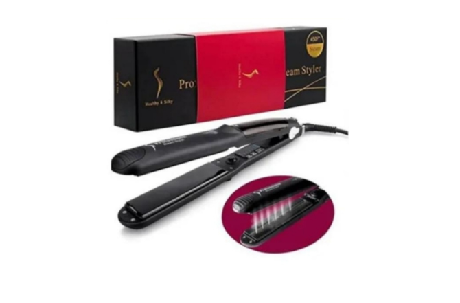 Plancha para cabello a vapor