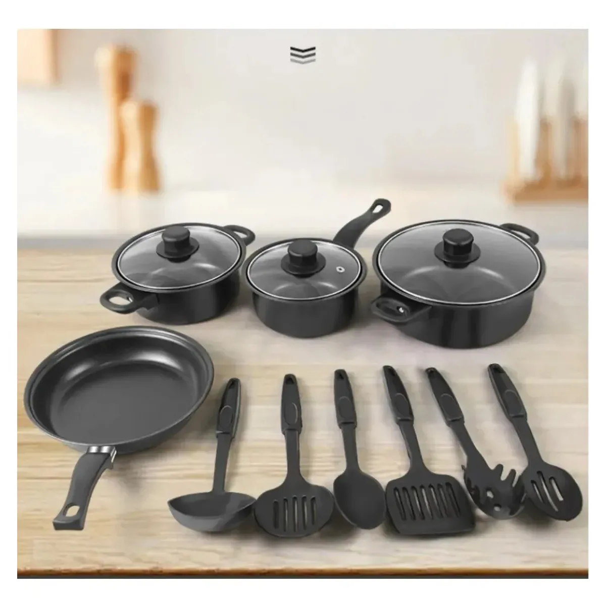 Set de ollas antiadherente x 13Pz