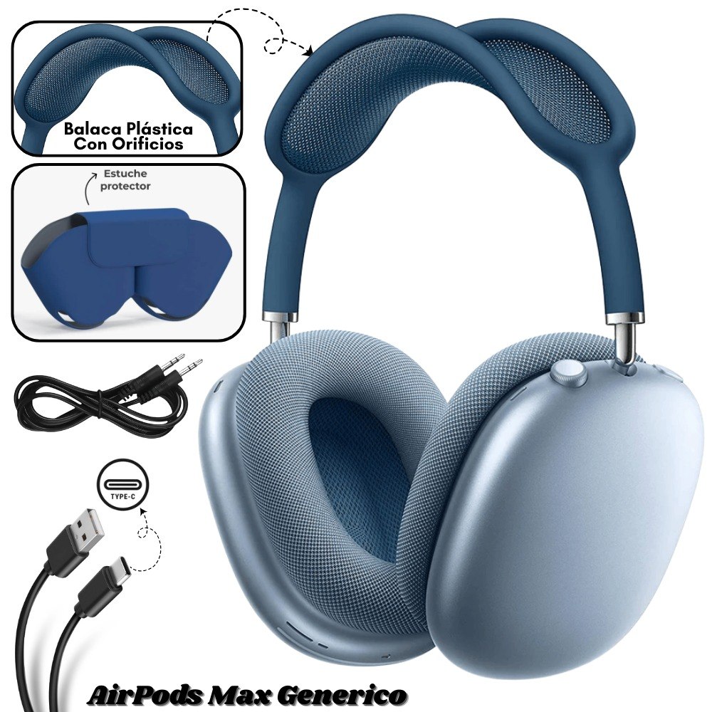 Audifono AirPods Max Generico Azul